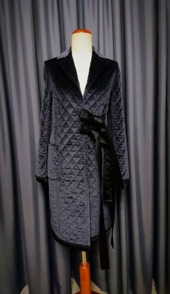 Quilted gray coat