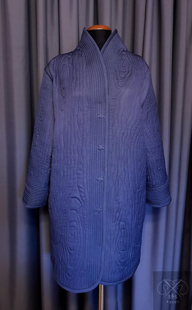 Quilted jeans coat