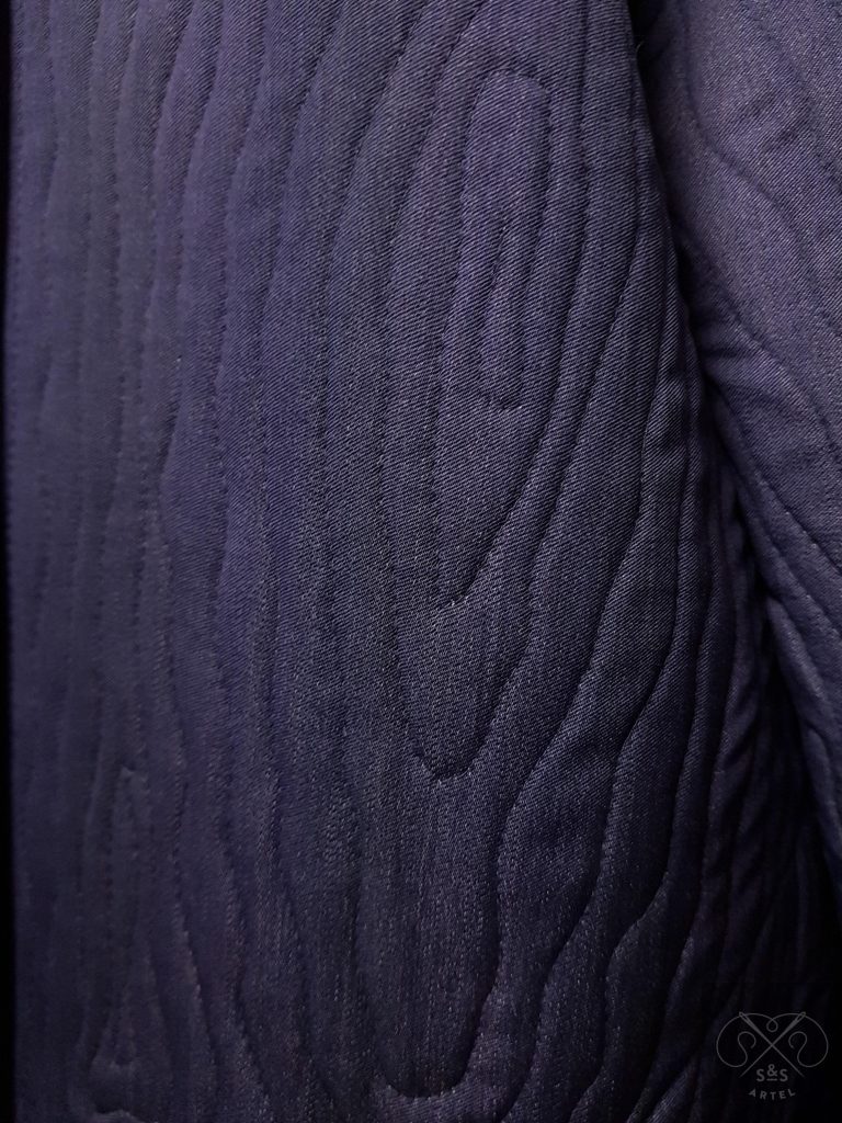 Quilted jeans coat