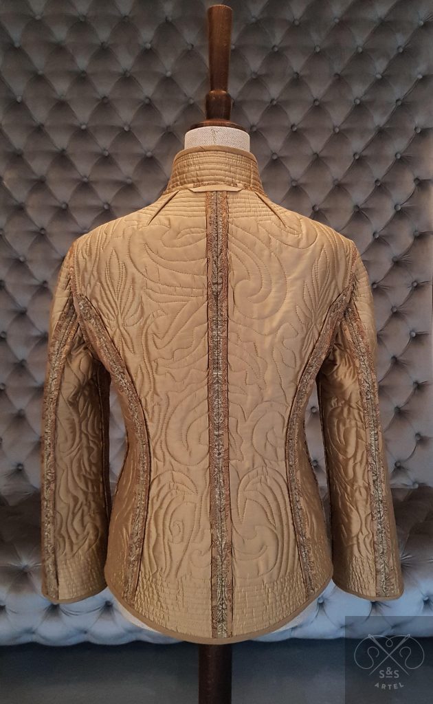 Brown quilted jacket